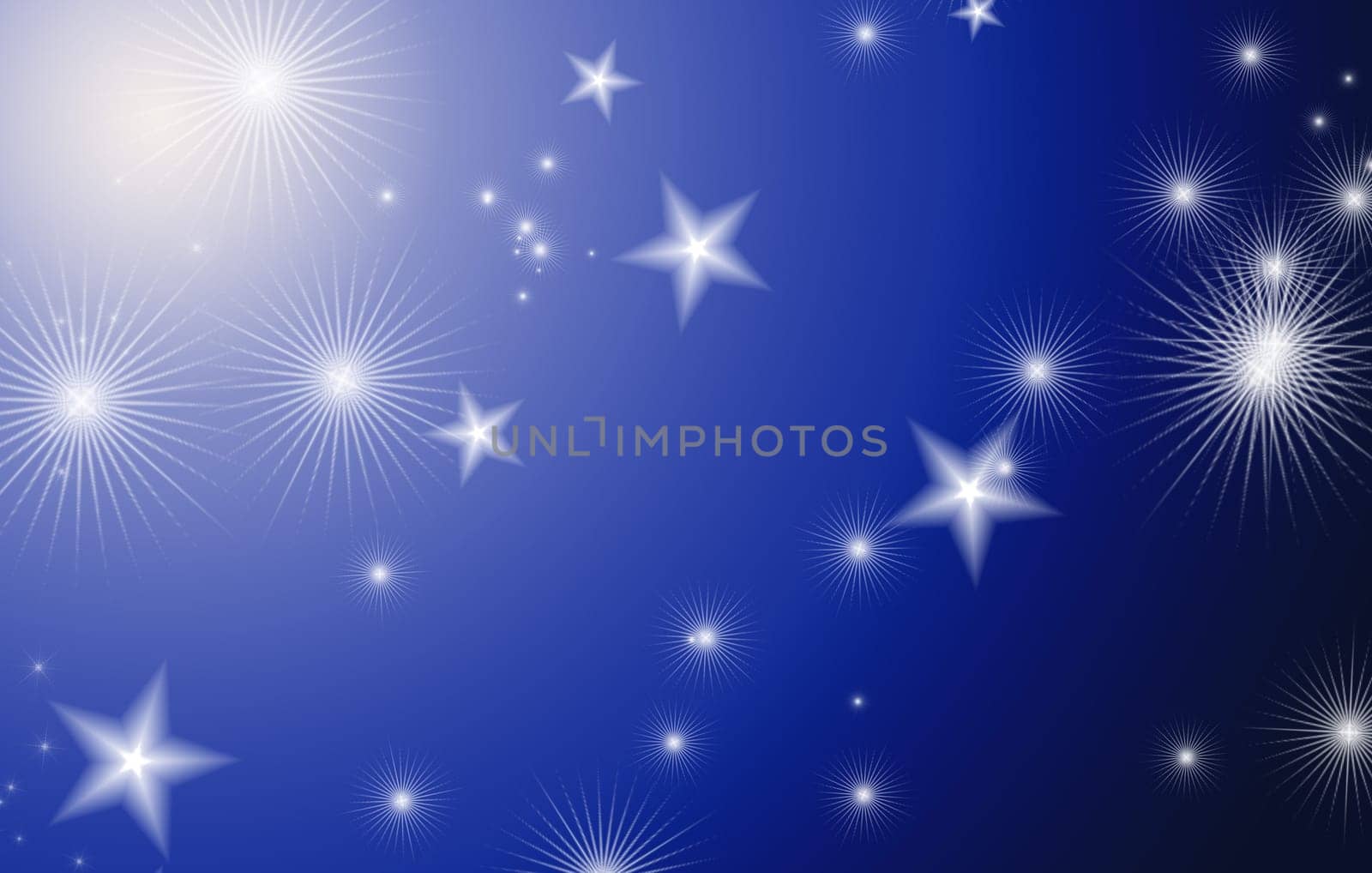 blue background  with a stars