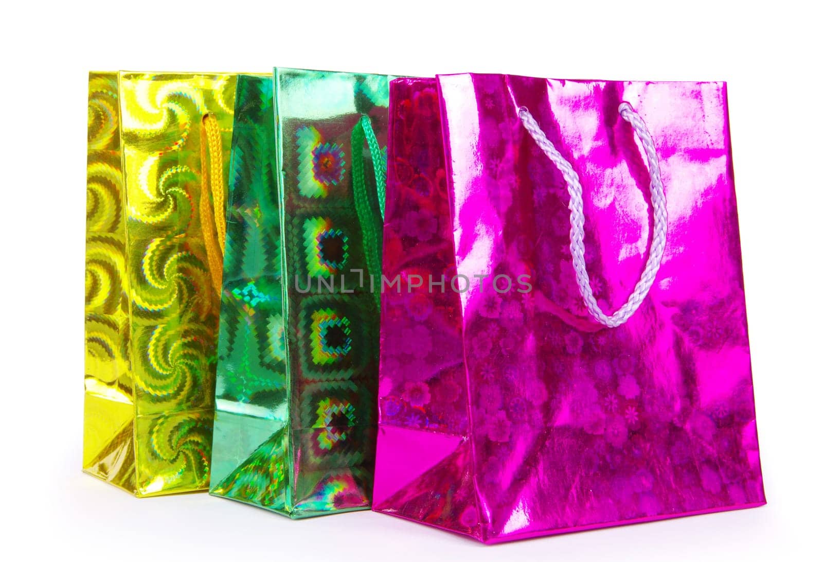 shopping bags isolated on white background