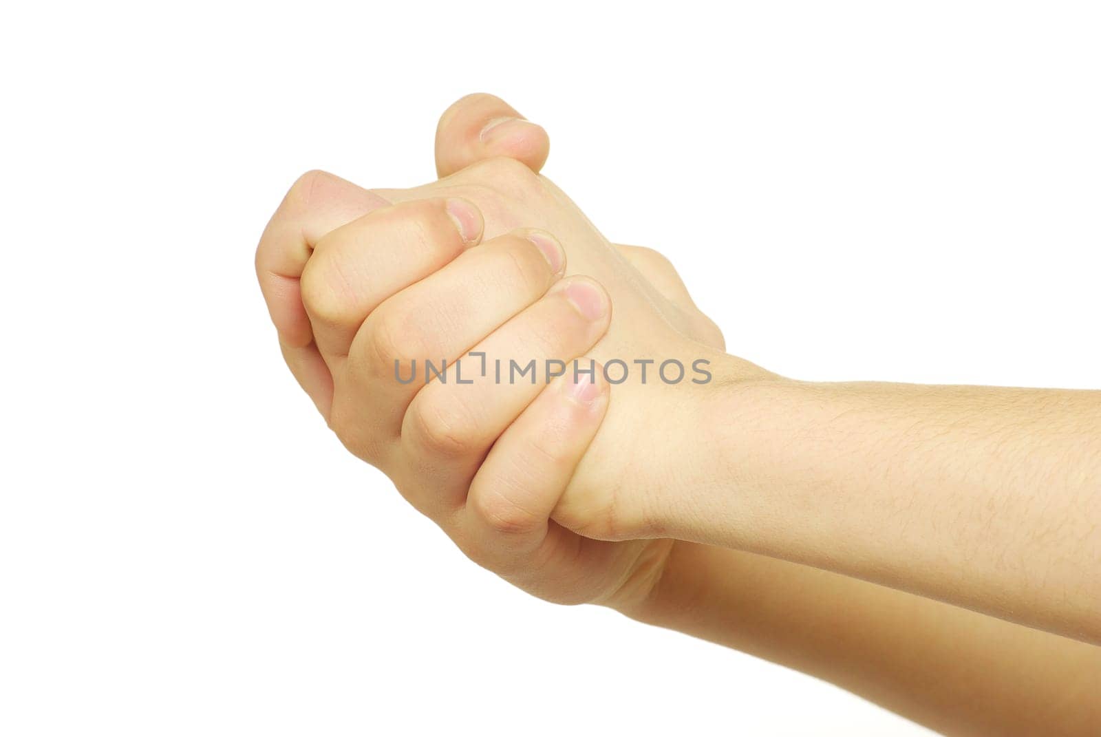 hands isolated on a white background