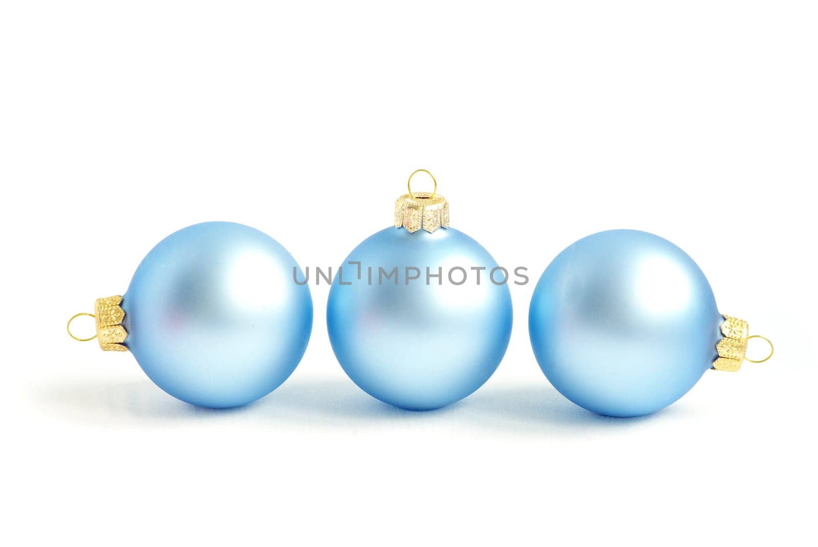 Christmas balls isolated on the white background