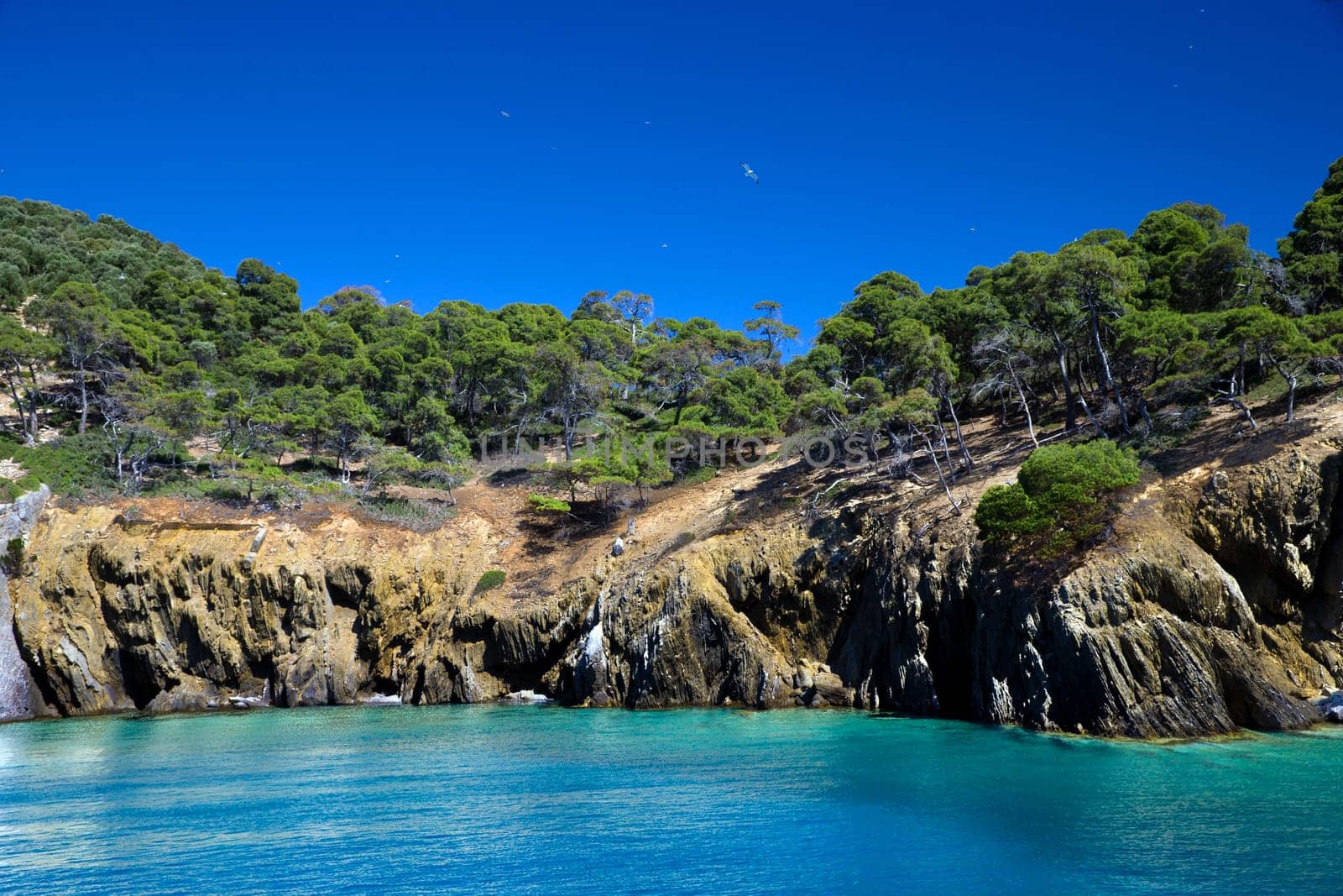 blue sea at the Greece