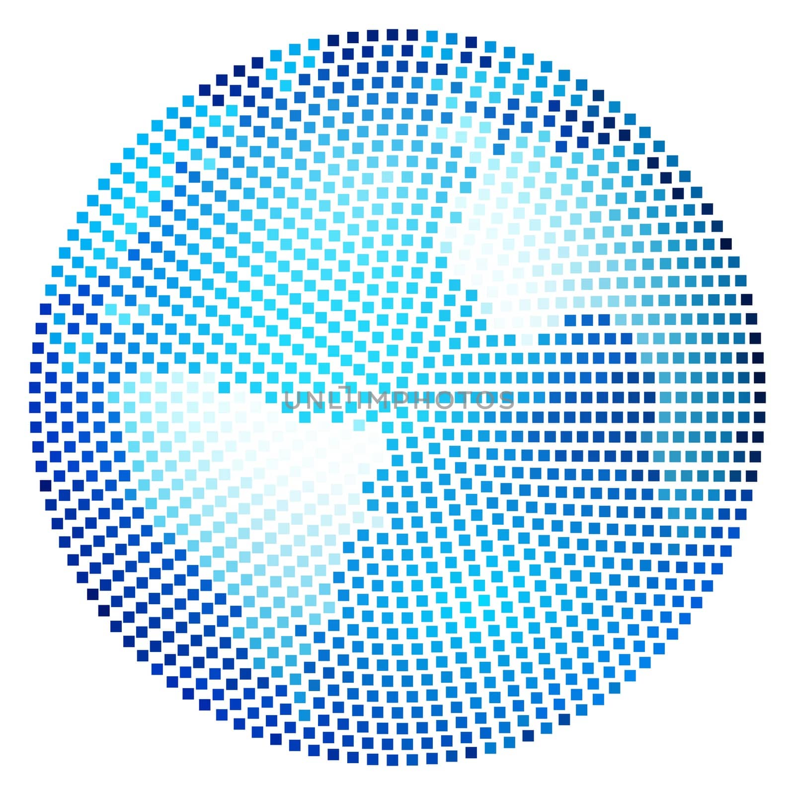 Drawn layout planet Earth, in different shades of pixels