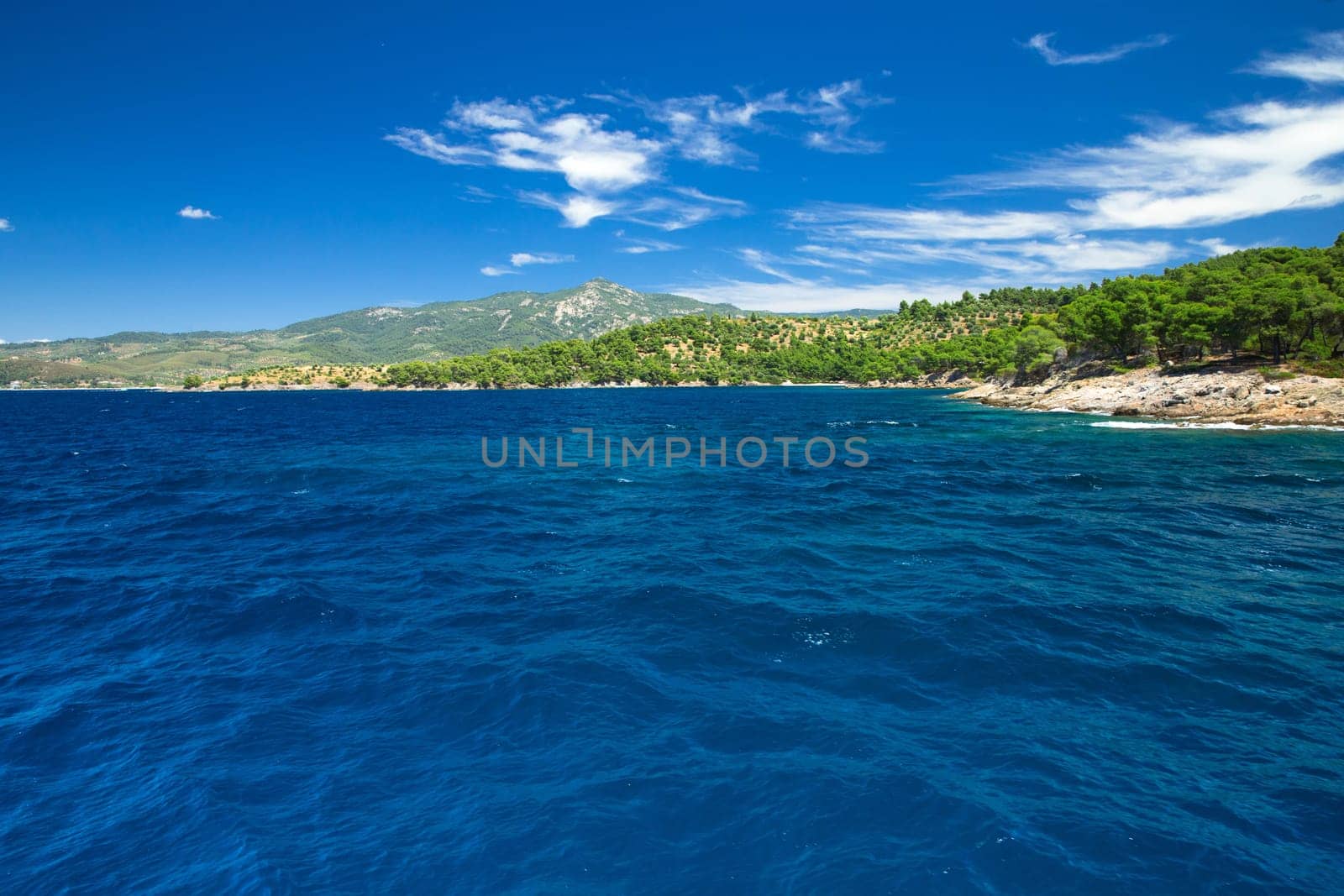blue sea at the Greece