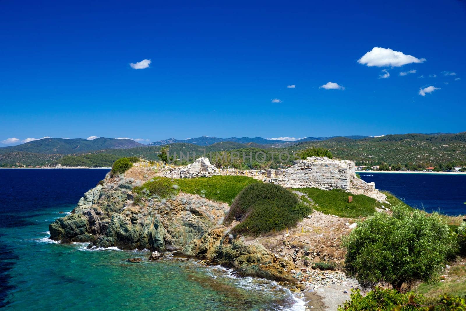blue sea at the Greece