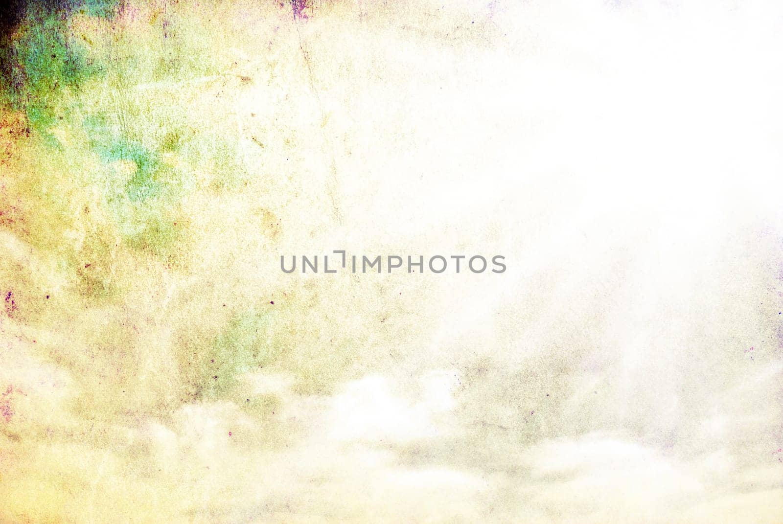 Blue sky background with tiny clouds