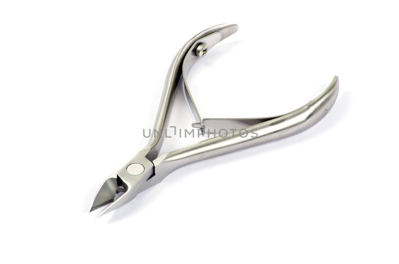 nail tongs on a white background