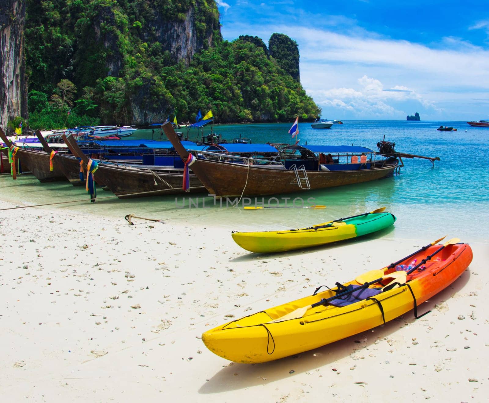 beautiful beach and tropical sea