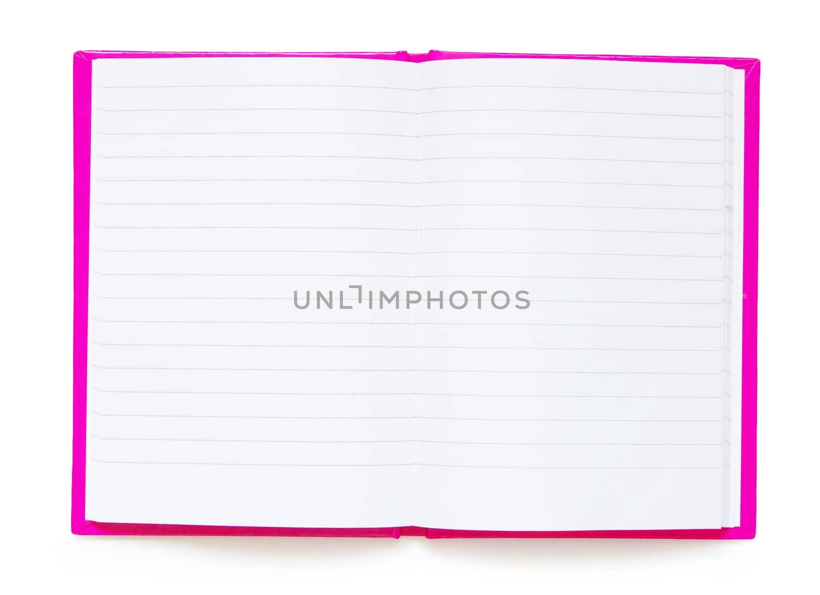blank spiral notepad isolated on white