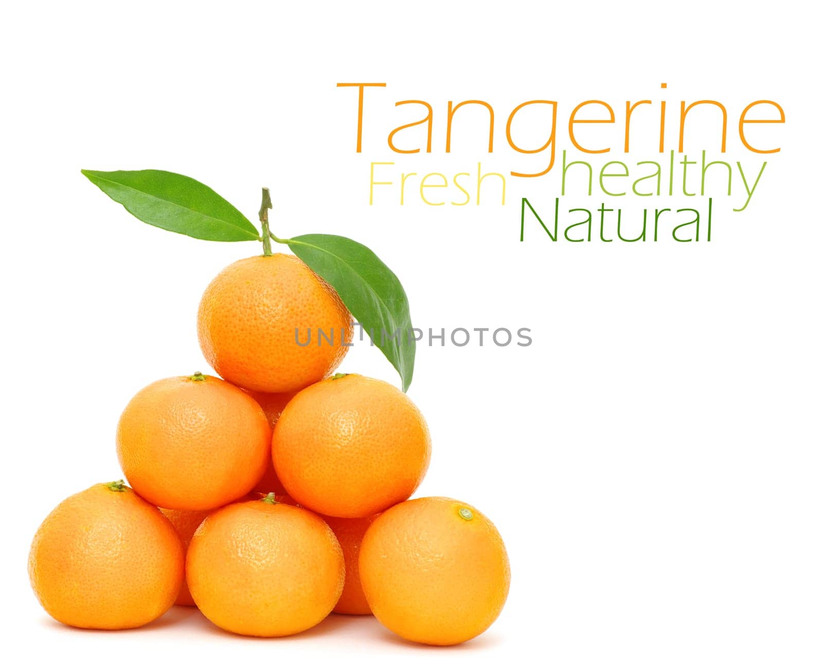 Tangerine isolated on a white background