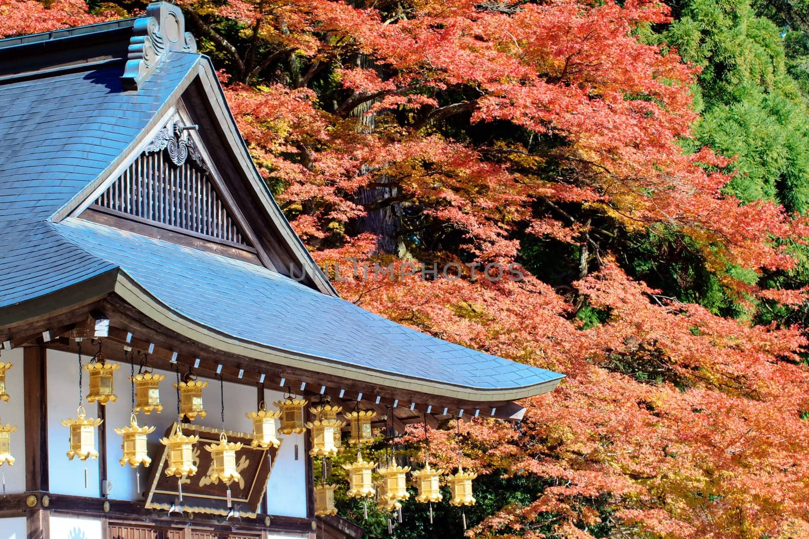 Otsu, Shiga Prefecture, Japan - November 22, 2013: Kojyoin Tsukimido in Achi village, Nagano, Japan