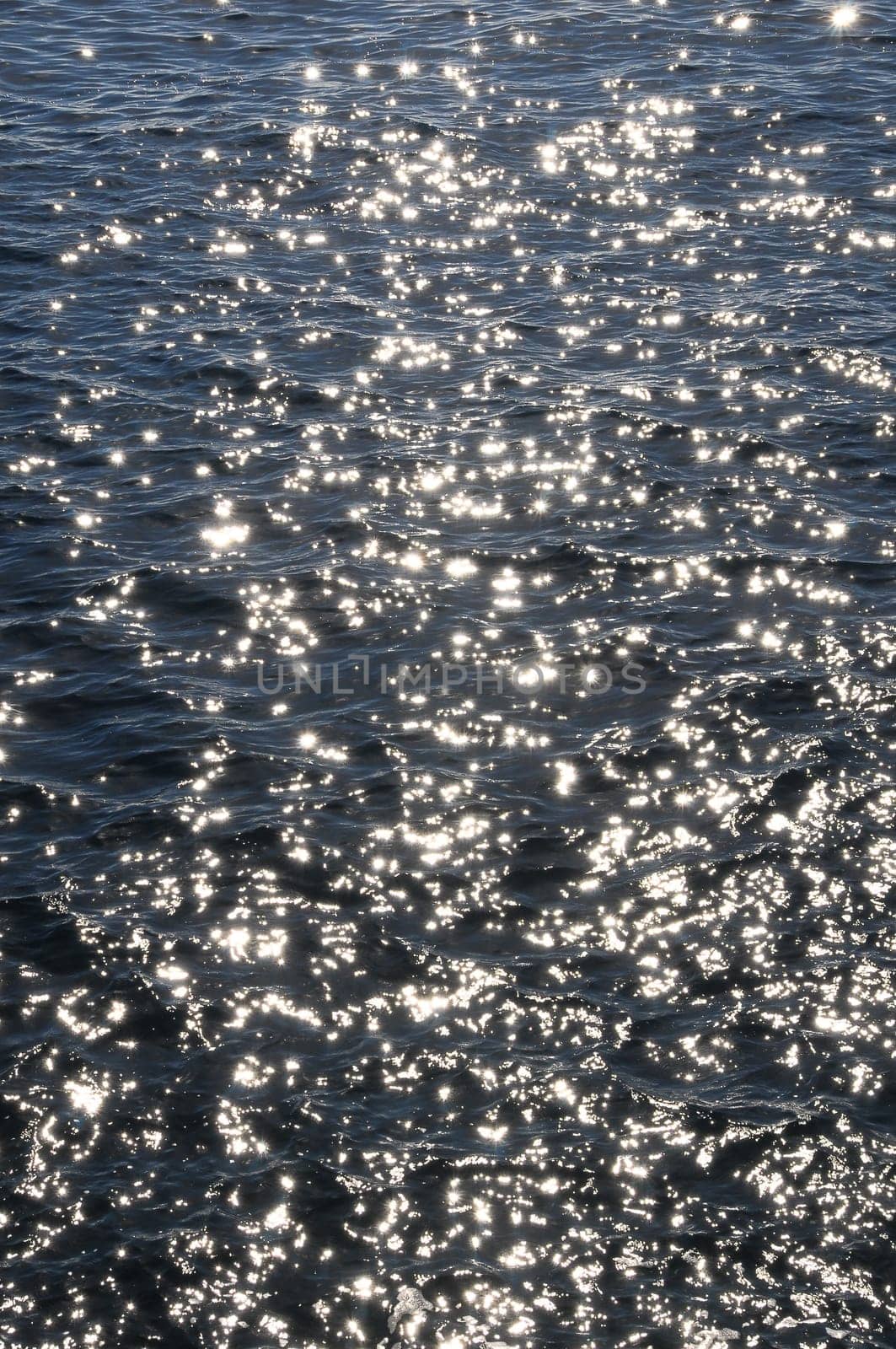 Blue Water Waves Texture on the Atlantic Ocean