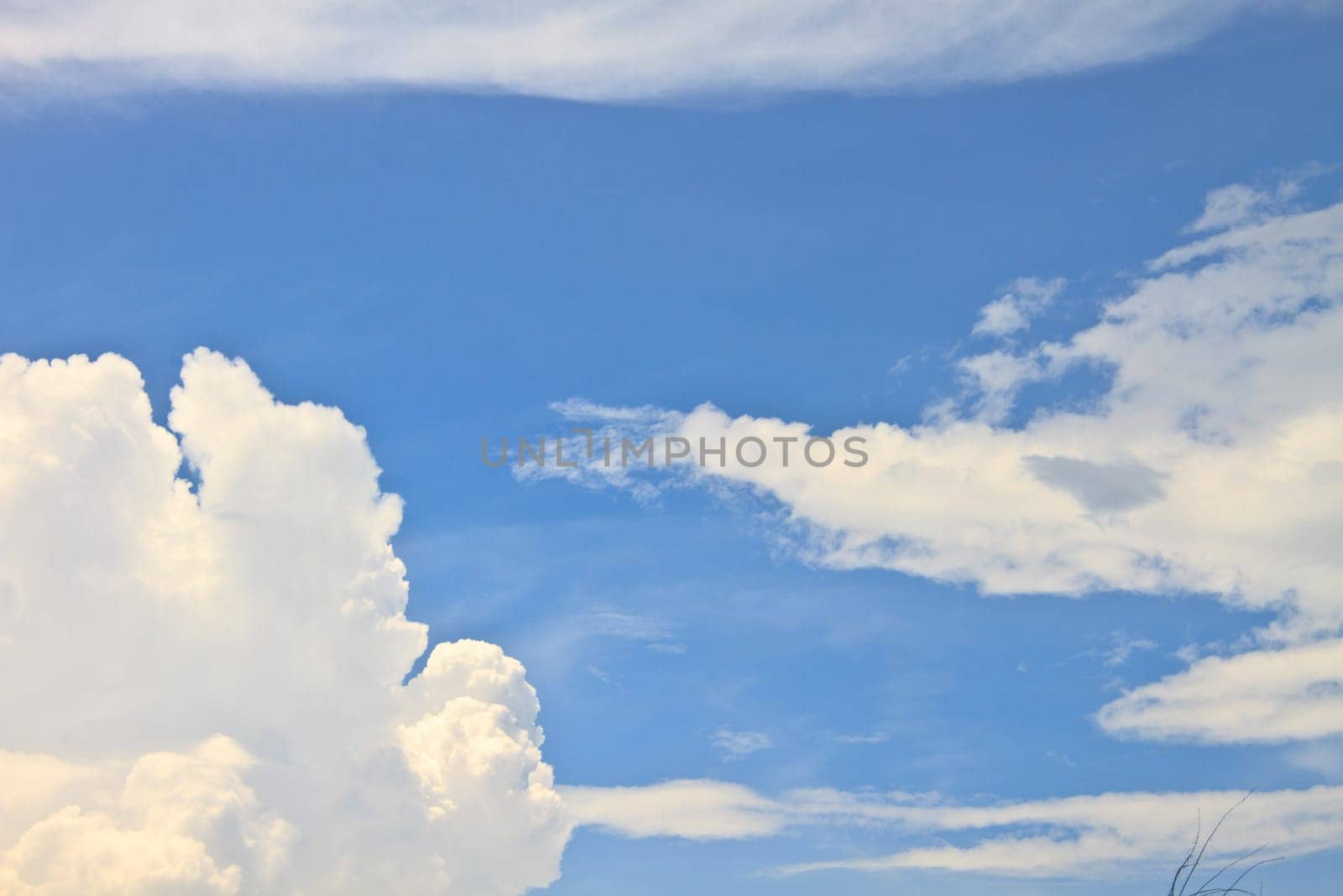 blue sky with white clouds. can be used as background