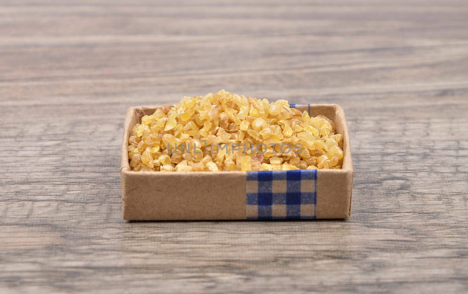 Bulgur on wood