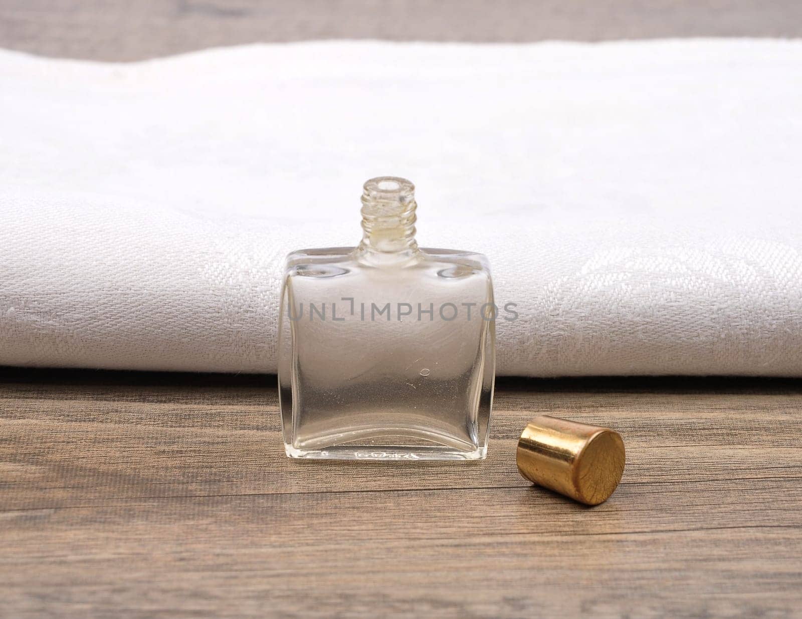 Bottle on wood