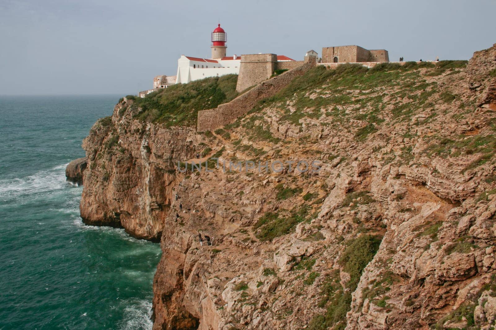 Saint Vincent Cape and lighthouse, Sagres, Algarve, Portugal.