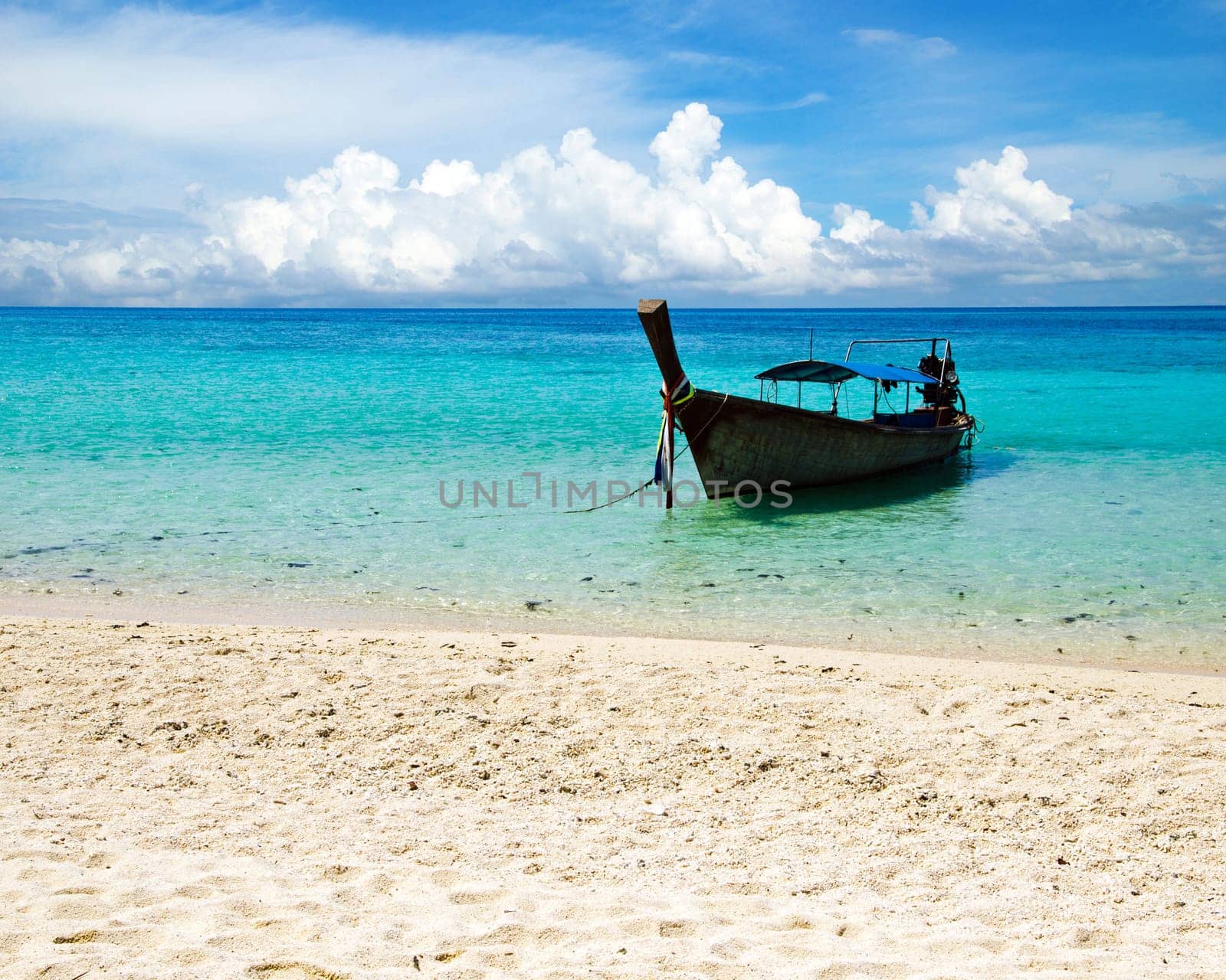 beautiful beach and tropical sea