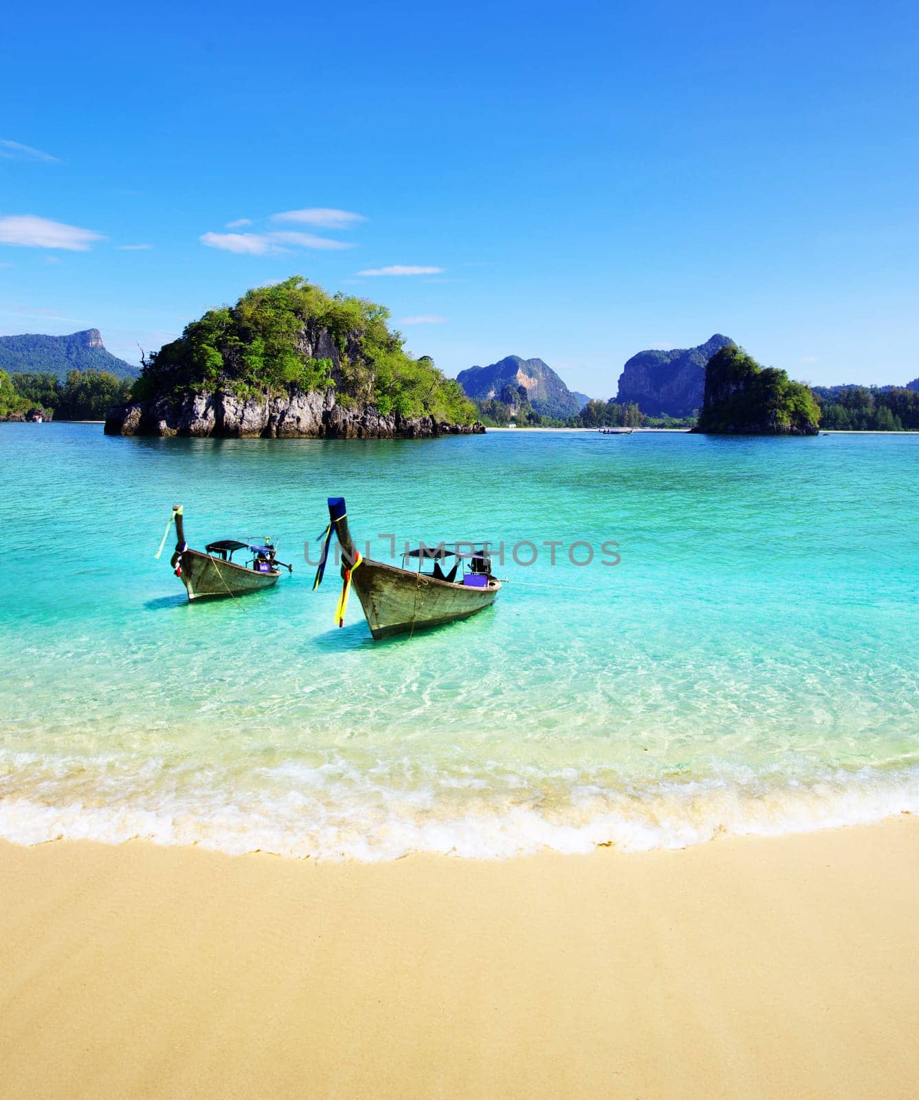 beautiful beach and tropical sea