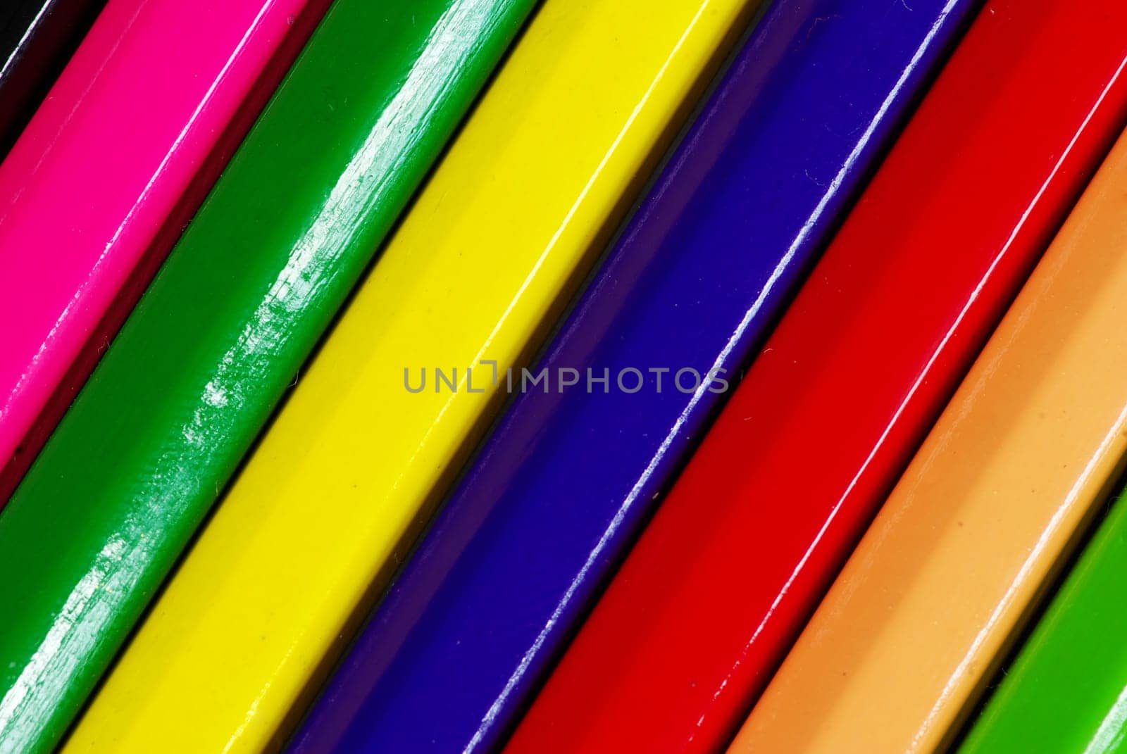 Colored pencils background. assortment of color pencils