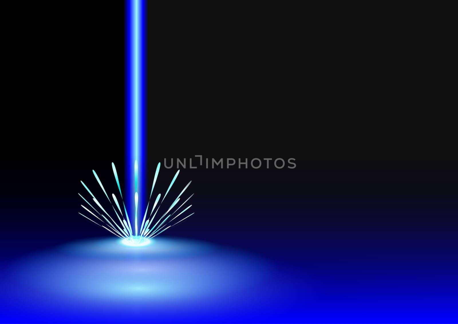 Laser background blue