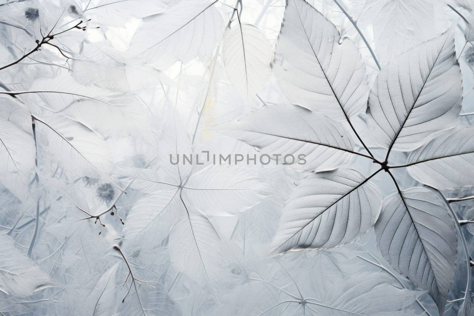 An exquisite display of artistry, capturing the intricate and mesmerizing patterns formed by frost on windows, leaves, and various surfaces through the lens of macro photography, resulting in striking and abstract visual compositions.