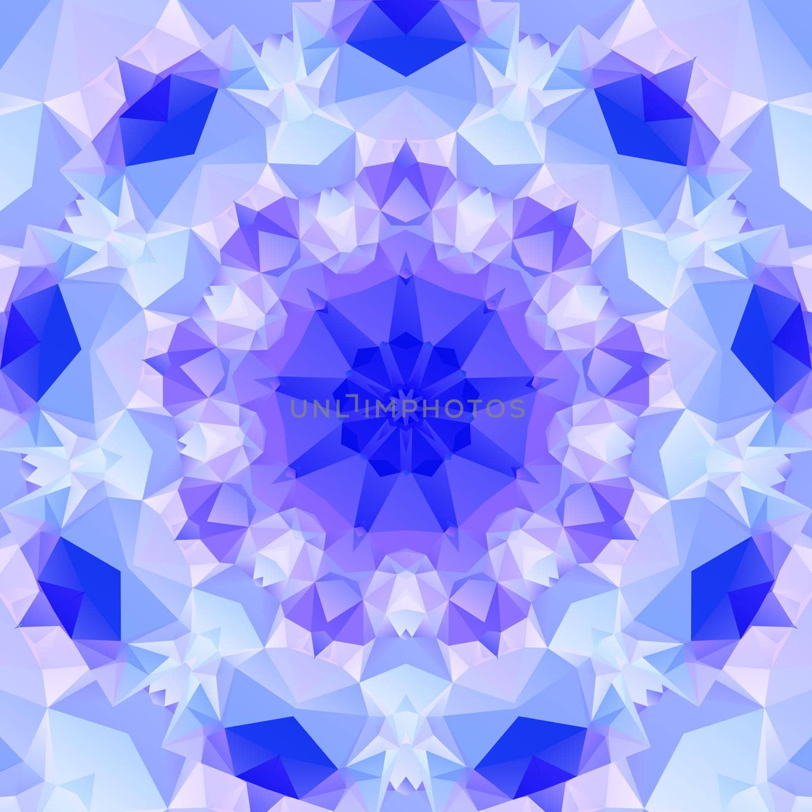 Multifaceted purple pattern  of regular geometric shapes
