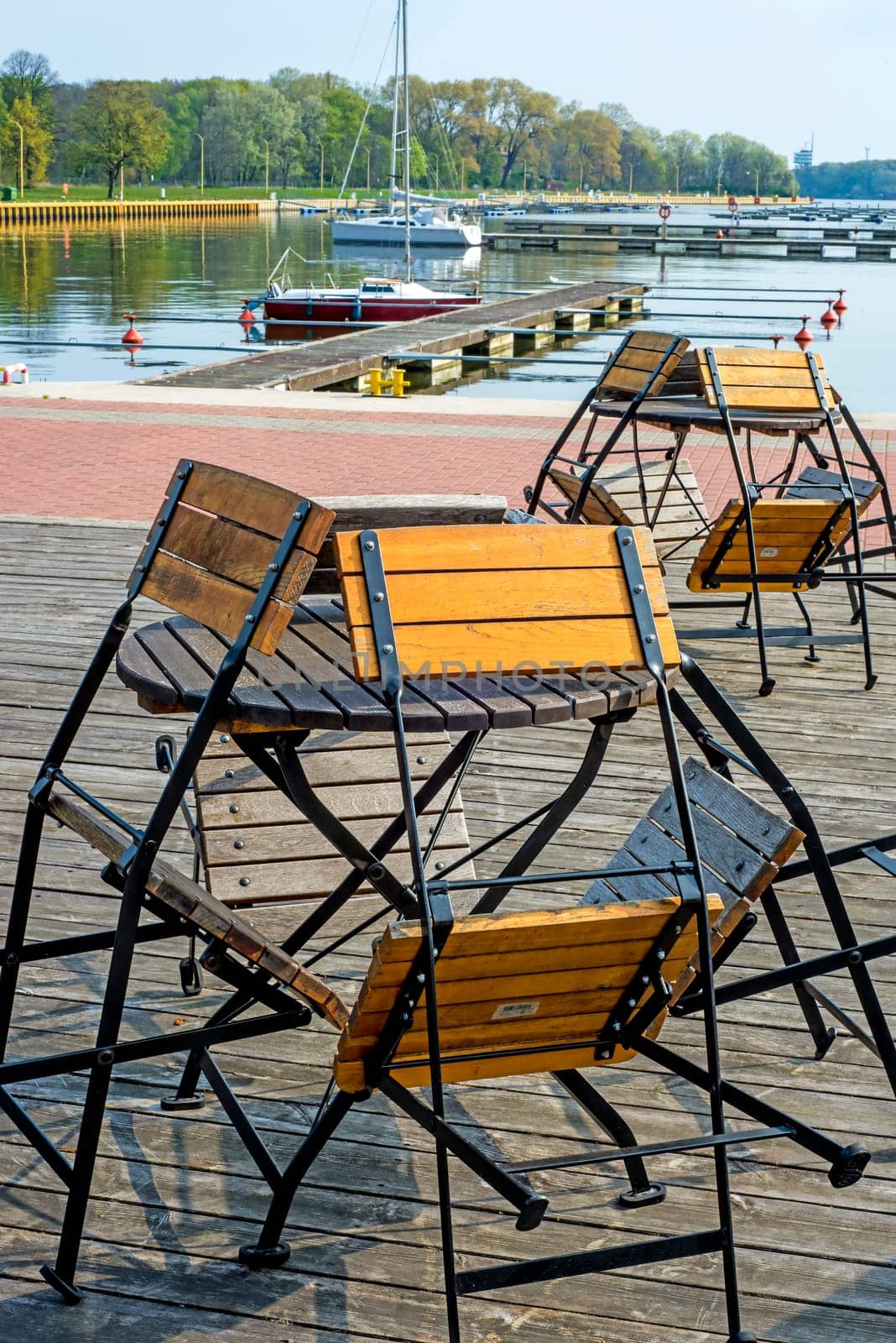 Beer garden at the harbour