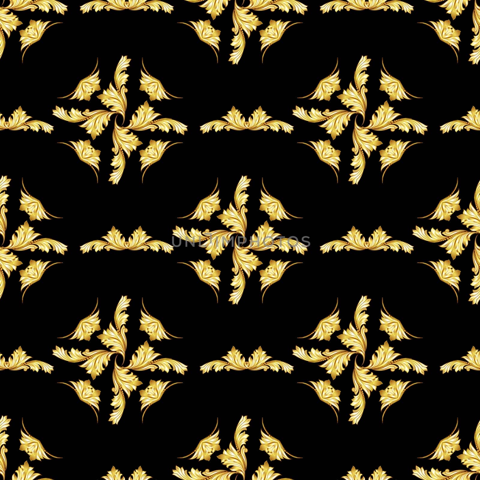 Gorizontal pattern in the form of abstraction on a black background