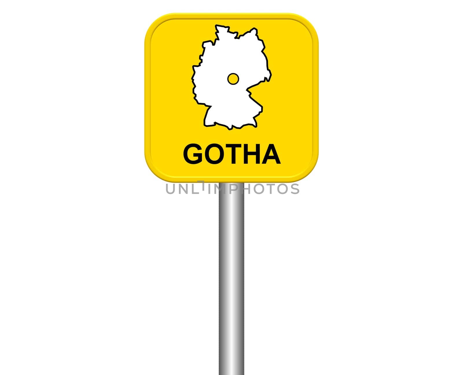 Entrance sign: Gotha