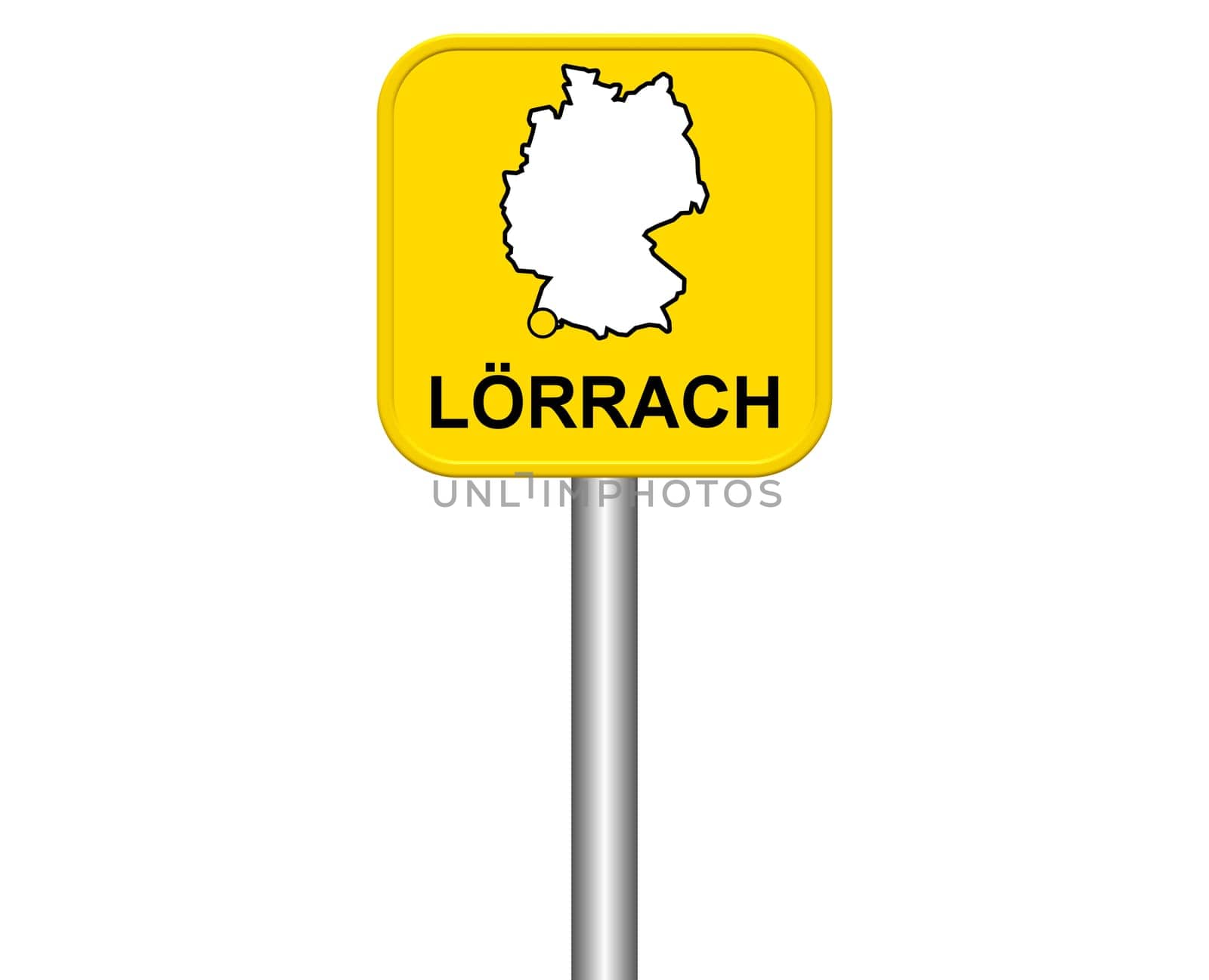 Entrance sign: Lörrach
