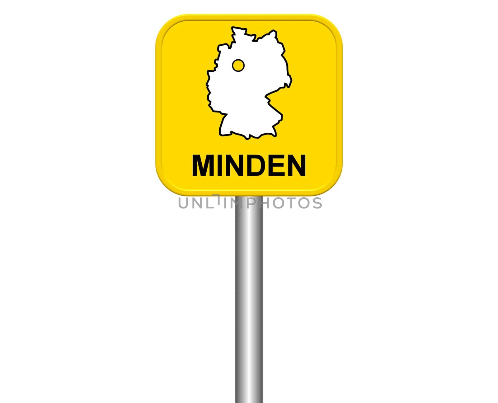 Entrance sign: Minden