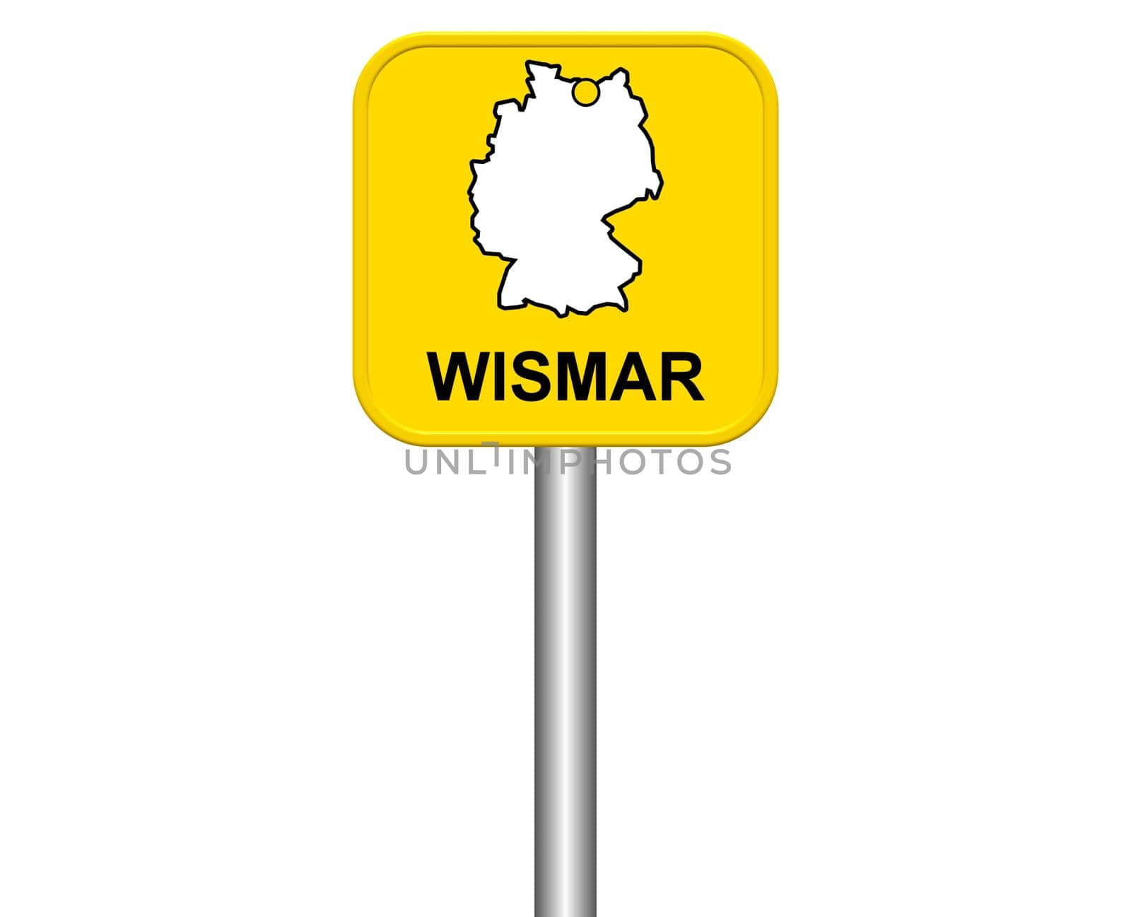 Entrance sign: Wismar