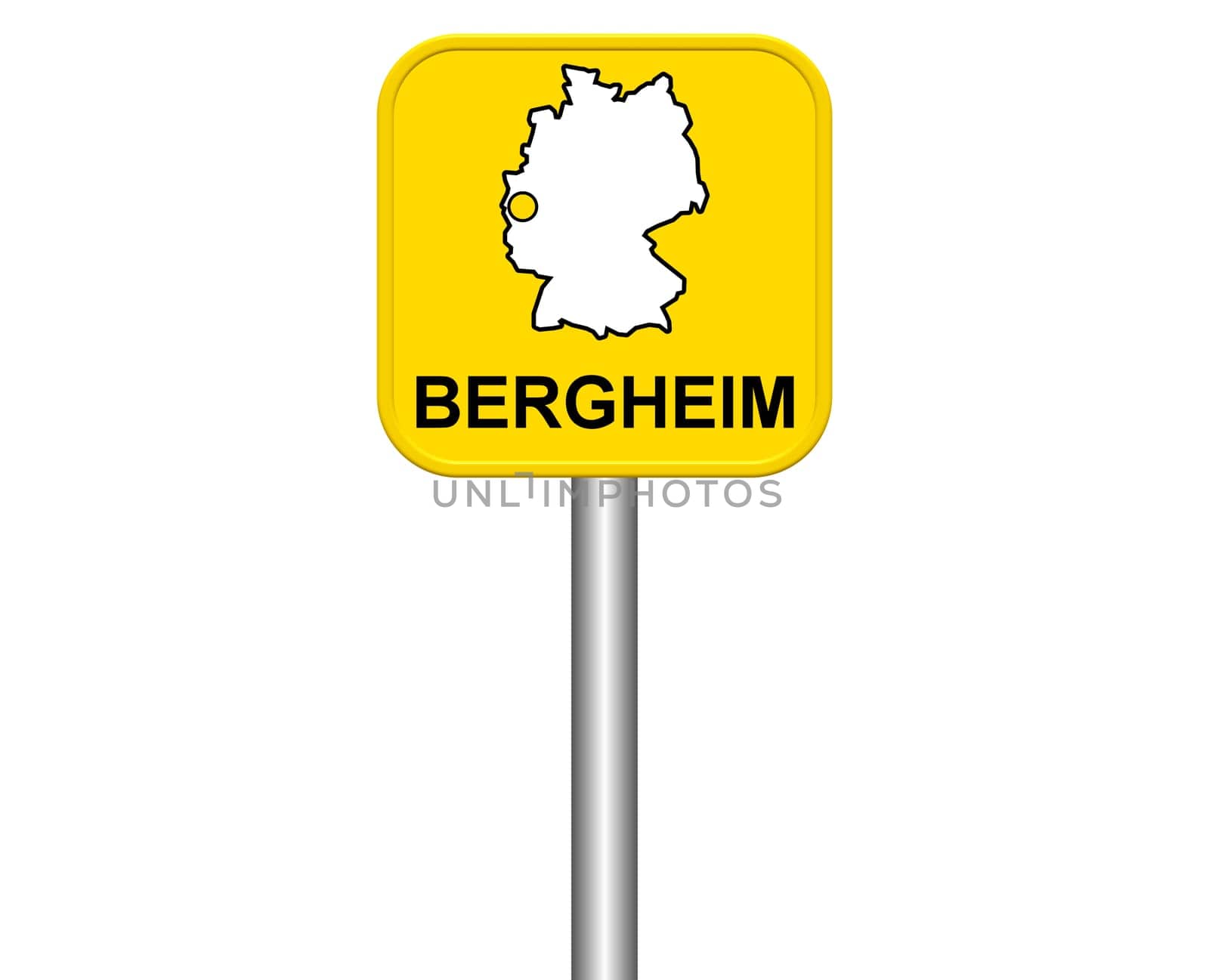 Entrance sign: Bergheim