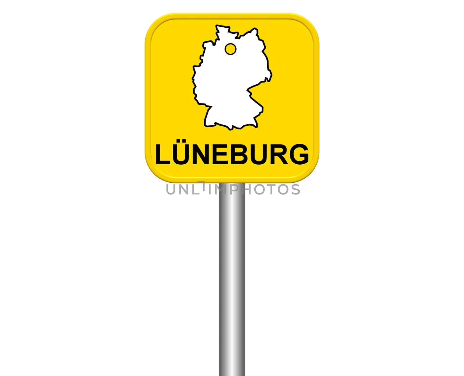 Entrance sign: Lüneburg
