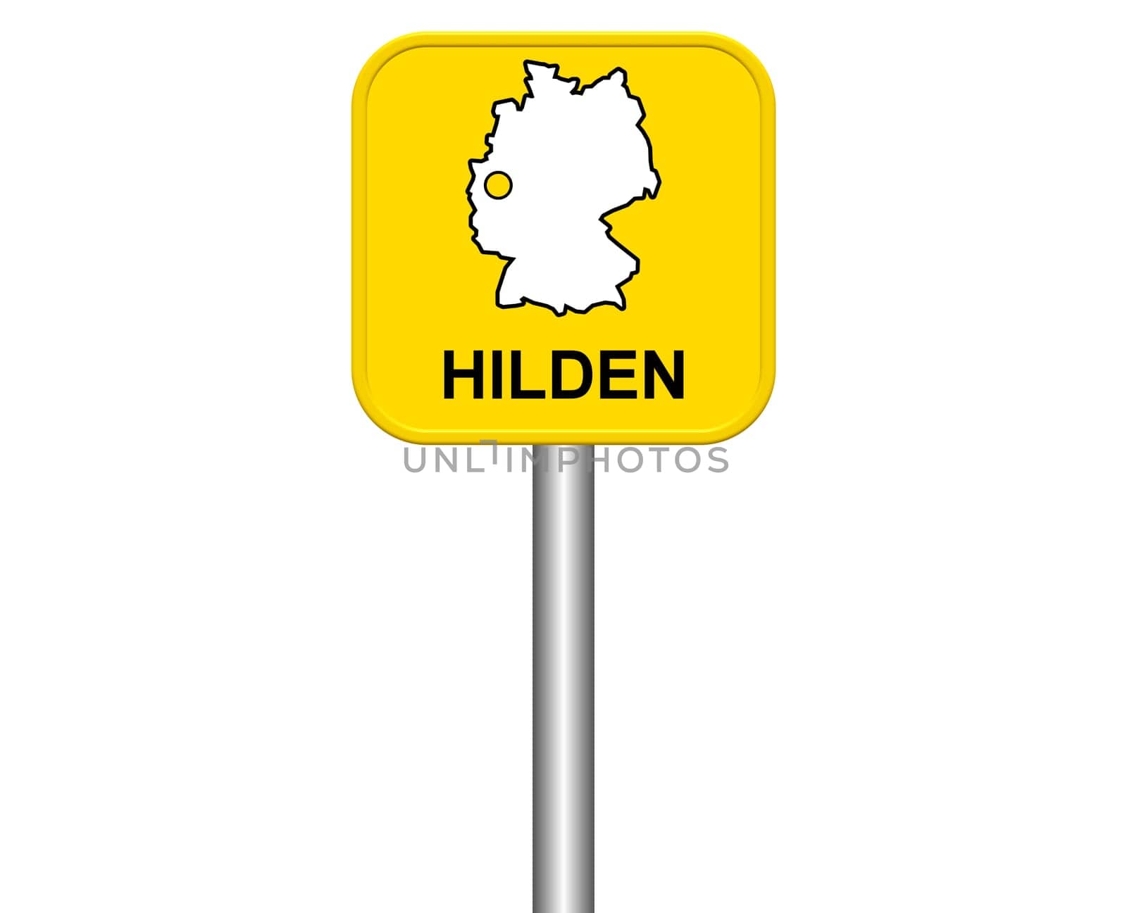 Entrance sign: Hilden