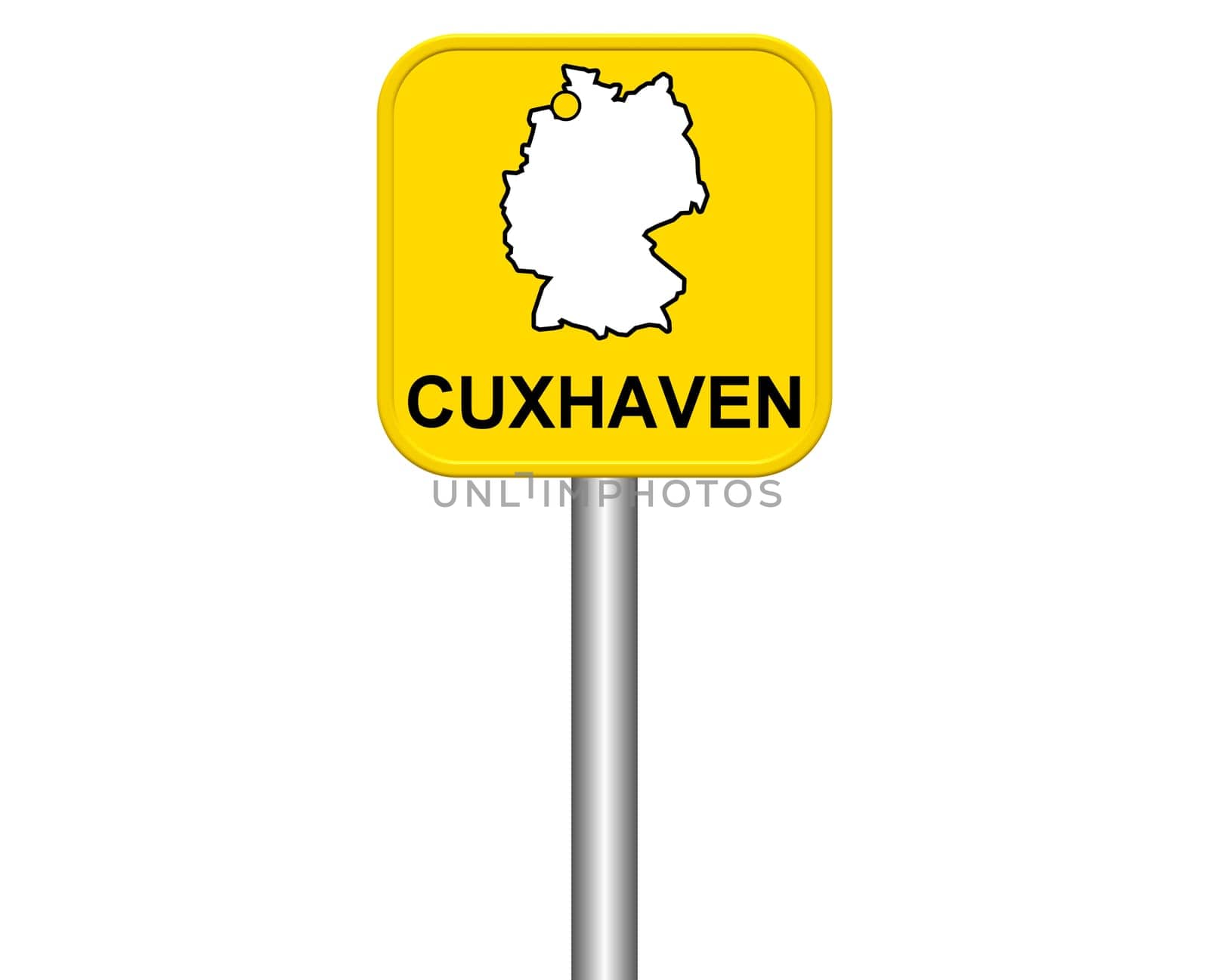 Entrance sign: Cuxhaven