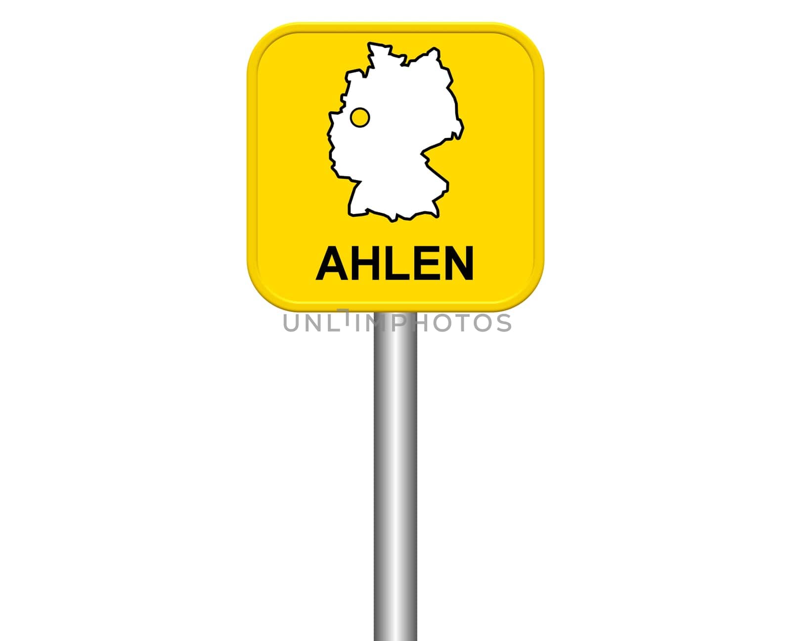 Entrance sign: Ahlen