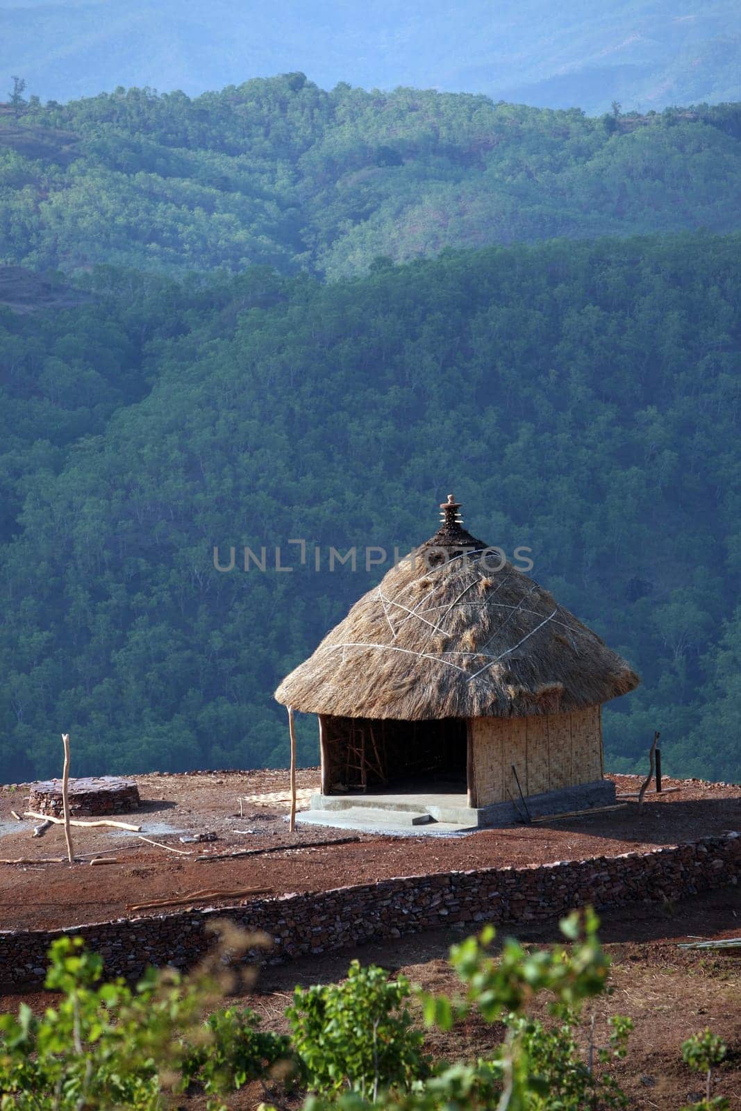 Asia,South East Asia,East Timor,Timor-Leste,Timor,Maubisse,Mountain Region,Minorities,House,Everyday, A traditional house near Maubisse in the mountainous region in East Timor in South East Asia.       (Urs Flueeler)