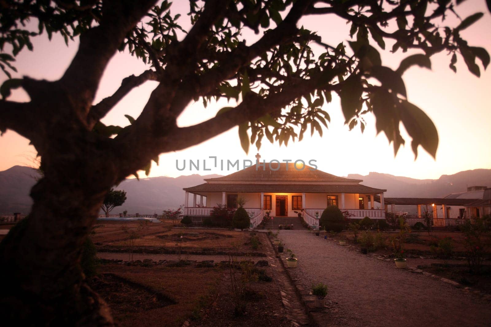 The colonial Hotel Pousada de Maubisse high above the mountain village of Maubisse south of Dili in East Timor on the two separate island of Timor in Asia.