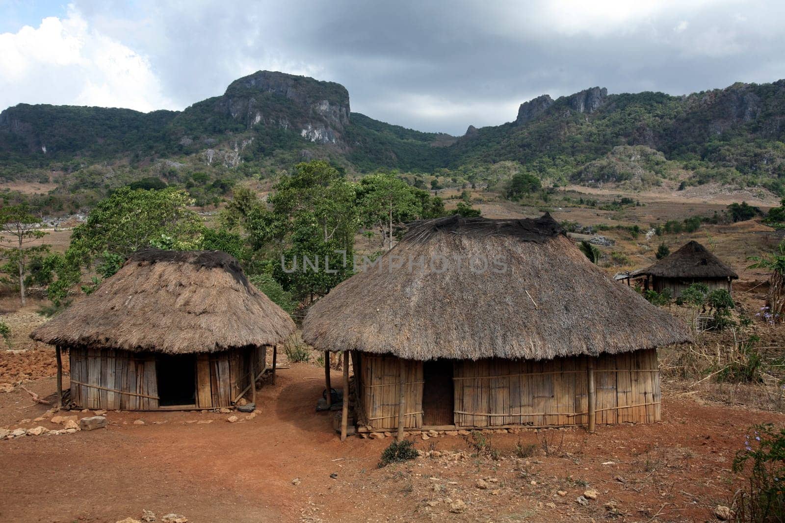 The landscape at Loihuno in Zental East Timor on the two separate island of Timor in Asia.