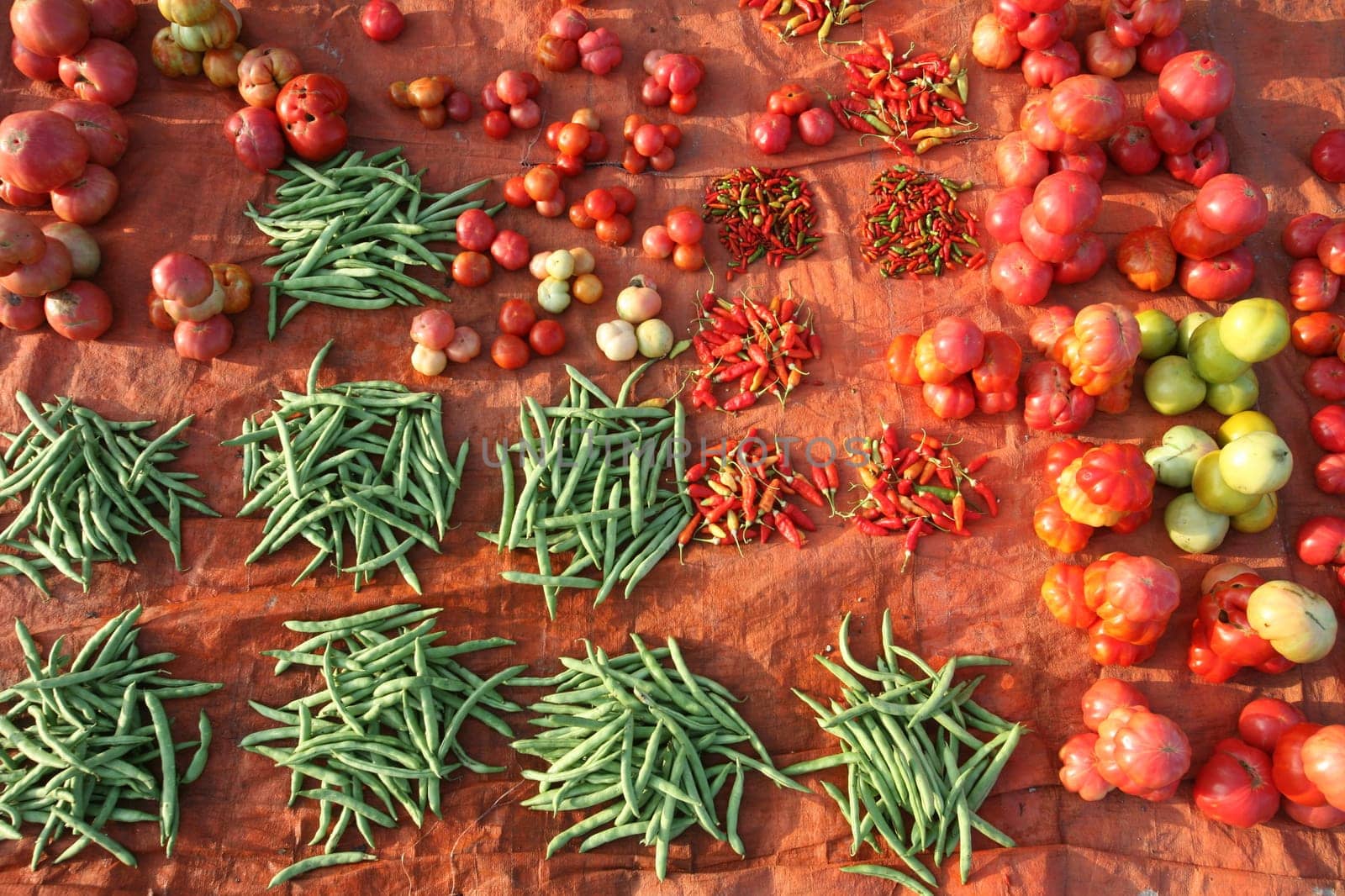 The weekly market in Lospalos in the east of Timor on the two separate island of Timor in Asia.
