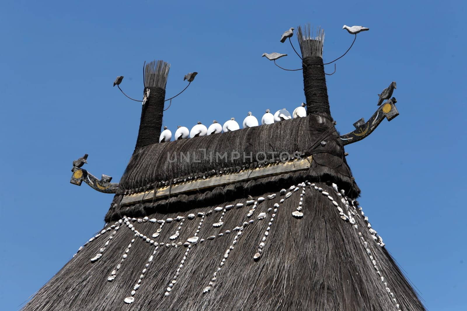 A house near Lantem on the northern coast of East Timor on the two separate island of Timor in Asia.