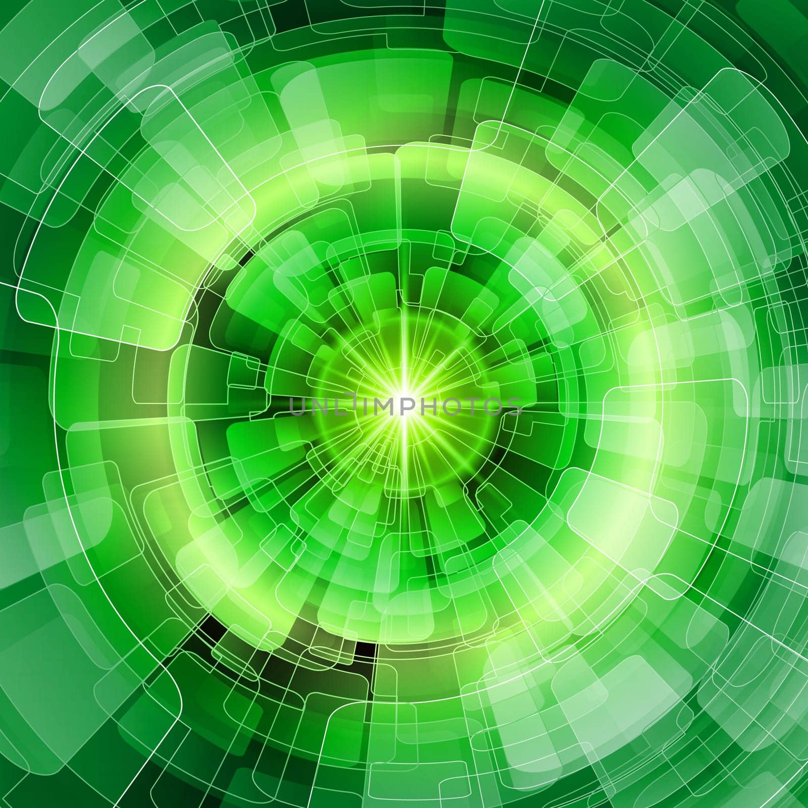 Seamless green spherical abstraction. The disco gradients