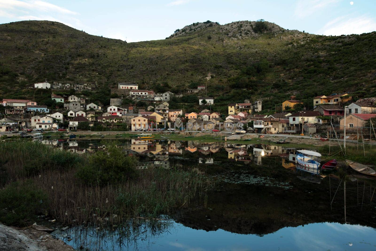 Europe,Eastern Europe,Balkans. Montenegro,Skadar,Lake,Landscape,Virpazar,Vranjina,Village,Fishing Village