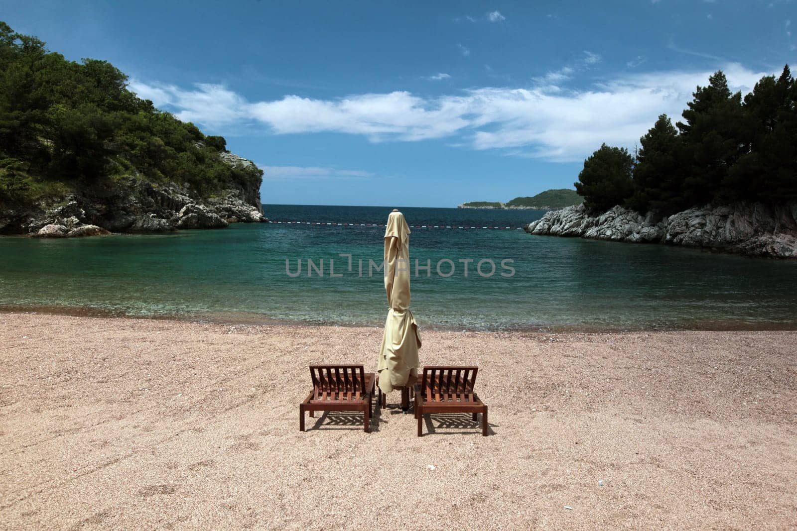 Europe,Eastern Europe,Balkans. Montenegro,Mediterranean,Adriatic Sea,Sveti Stefan,Beach,Beach,Sea,Nature