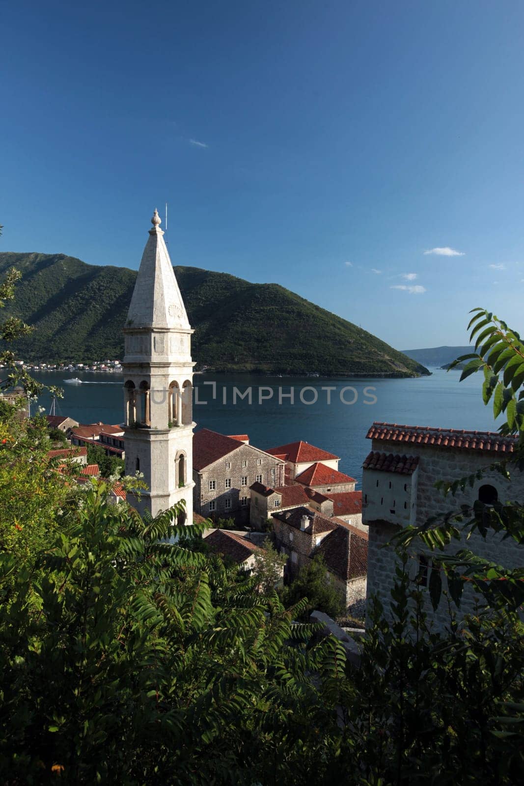 Europe,Eastern Europe,Balkans. Montenegro,Mediterranean,Adriatic Sea,Persat,Bay of Kotor,Bay,Old Town,Village,Sea,Nature