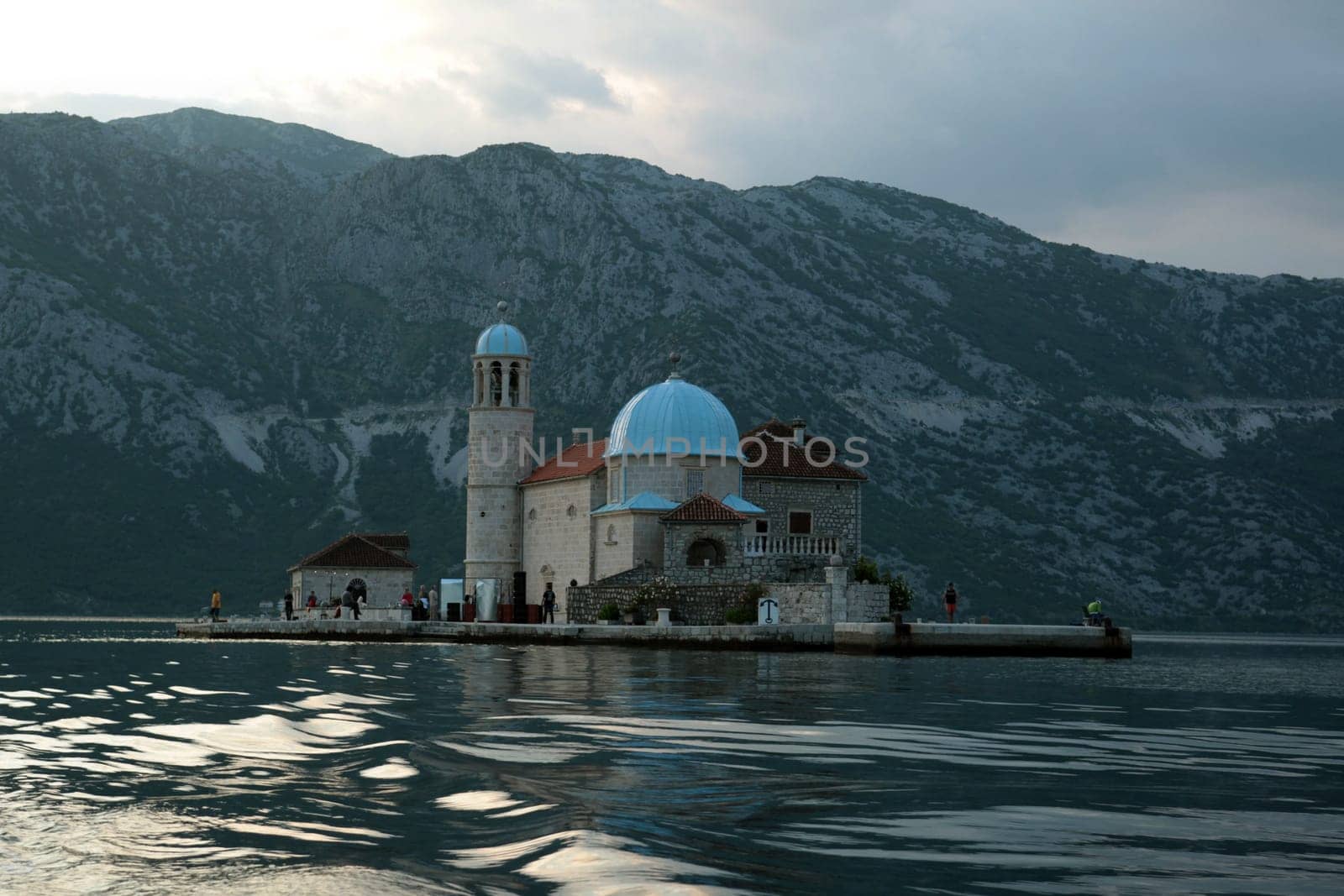 Europe,Eastern Europe,Balkans. Montenegro,Mediterranean Sea,Adriatic Sea,Persat,Bay of Kotor,Bay,Old Town,Village,Monastery,Island,Sea,Nature
