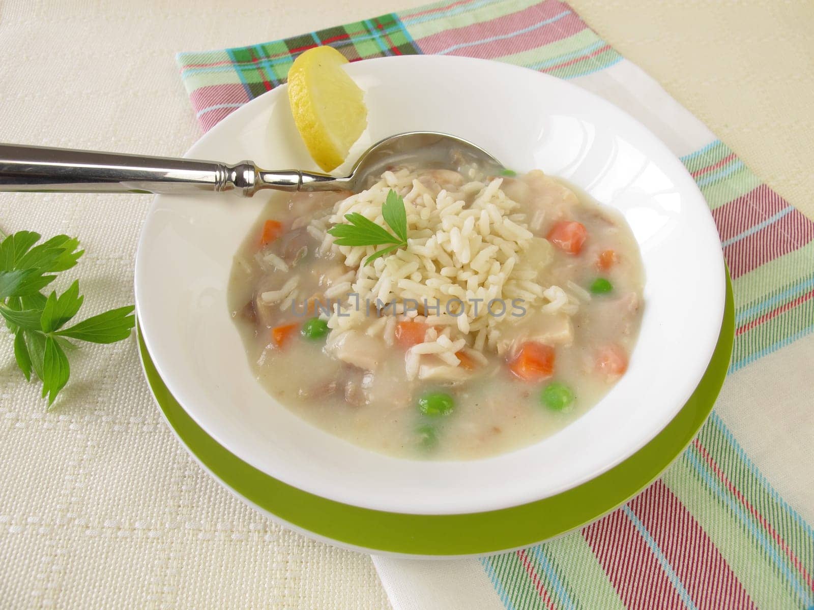 Chicken fryer with rice