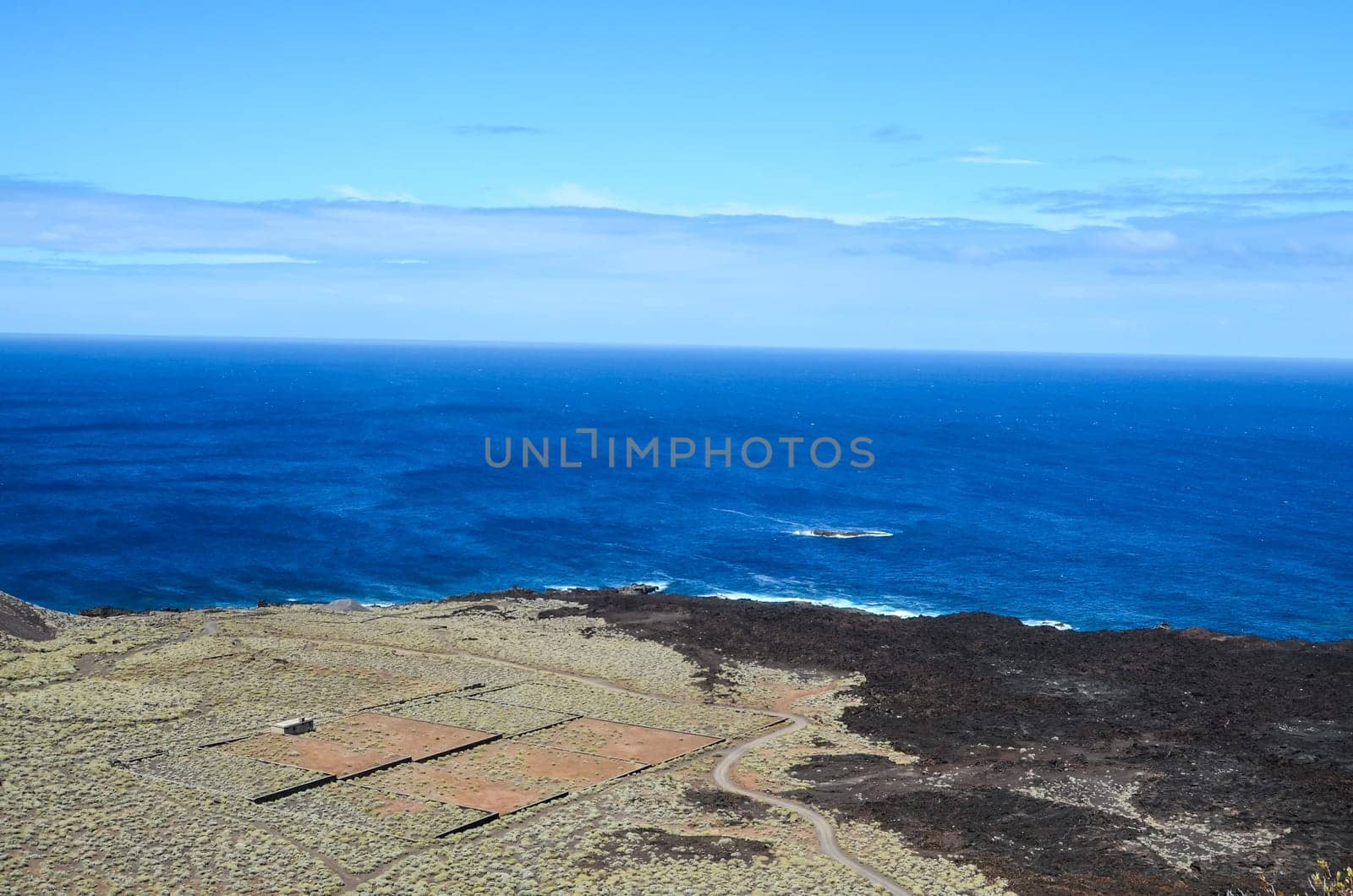 Aerial View Of El Hierro Canary Island Spain