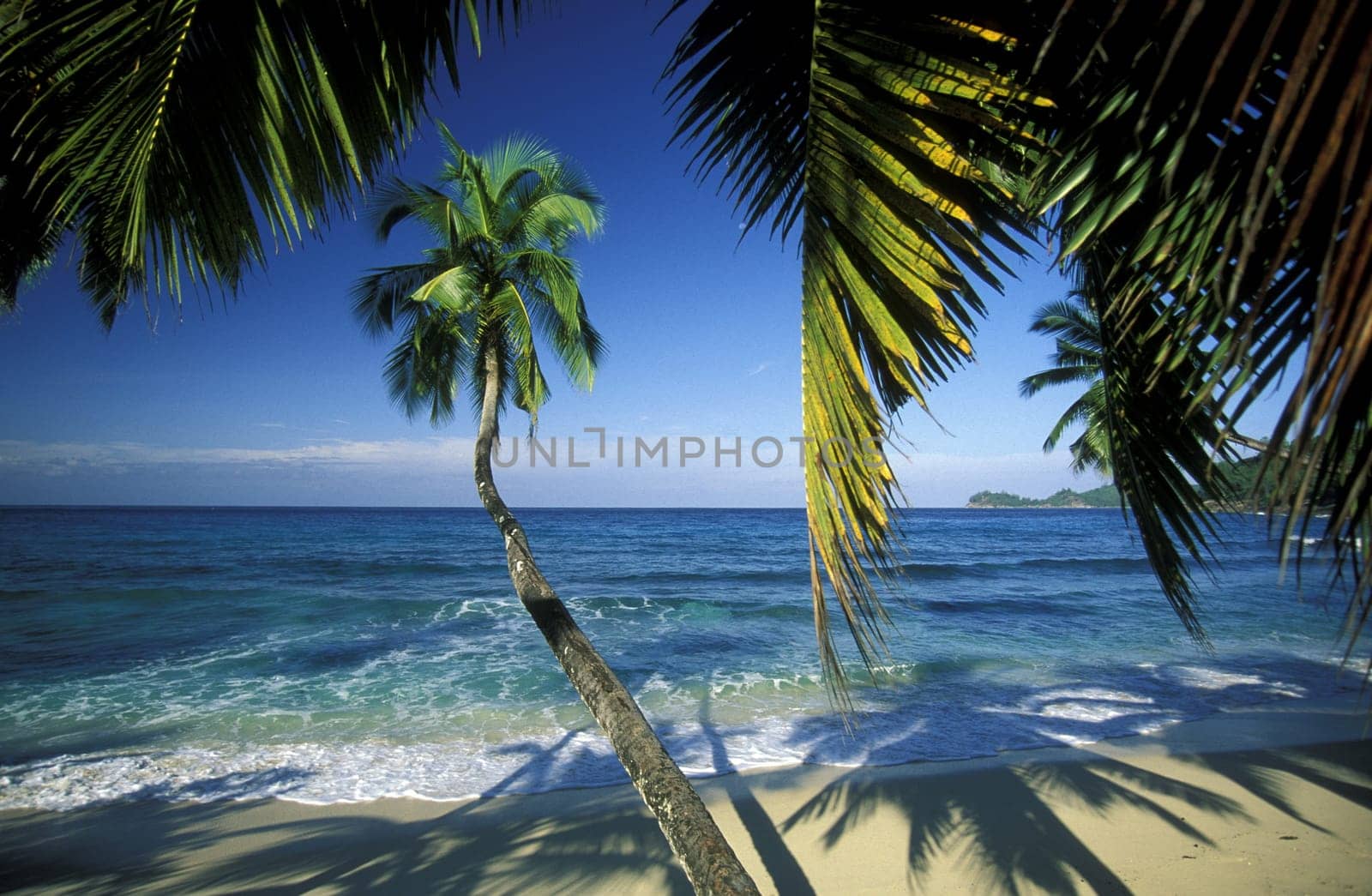A dream beach on the island of Praslin in the Seychelles archipelago in the Indian Ocean in Africa.