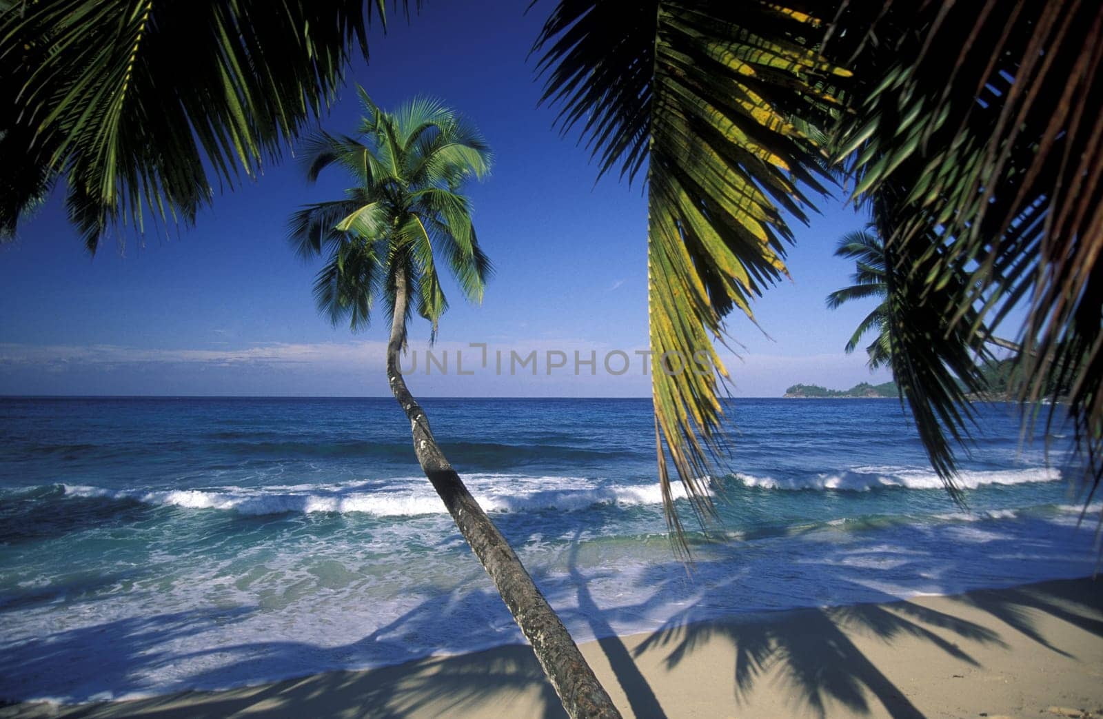 A dream beach on the island of Praslin in the Seychelles archipelago in the Indian Ocean in Africa.